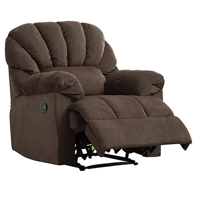 10-BONZY-Scalloped-Plush-Recliner-Chair-Living-Room-Recliner-with-Padded-Arms