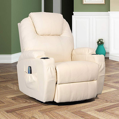 Esright-Massage-Recliner-Chair-Heated-PU-Leather-Ergonomic-Lounge-360-Degree-Swivel-Cream